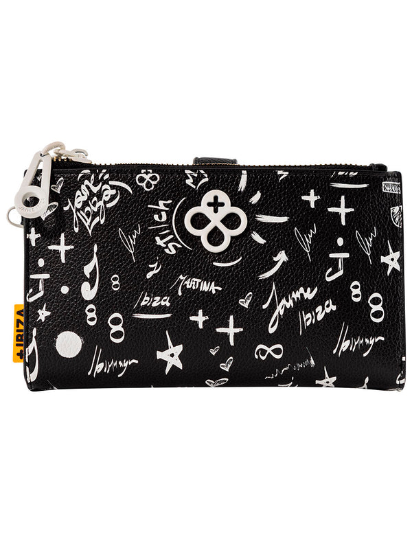 CARTERA MEDIANA BI-PLEGABLE CON DOBLE CIERRE JI 592