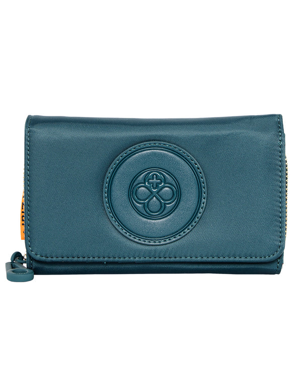 CARTERA TRI-PLEGABLE CHICA CON CIERRE JI 646